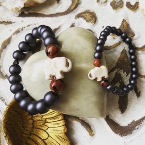 Mamma and baby matching bracelet